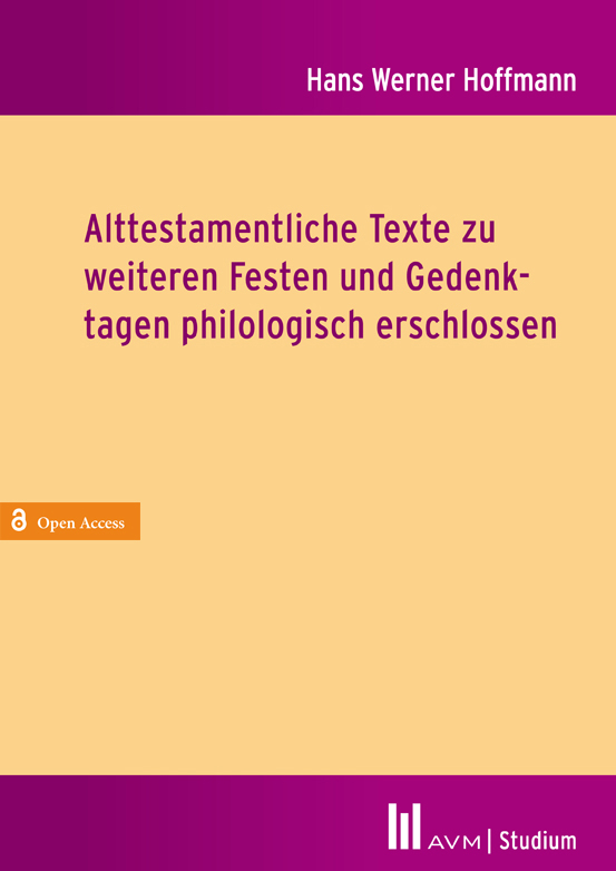 Alttestamentliche Texte zu weiteren Festen und Gedenktagen (OA)